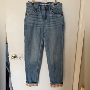 Eddie Bauer Flannel lined jeans